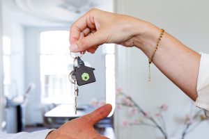 Handing over key
